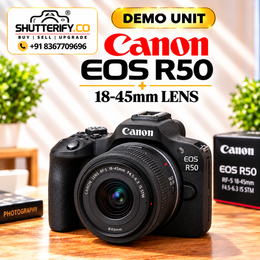 Demo Canon EOS R50 Mirrorless Camera with 18-45mm STM Lens C15