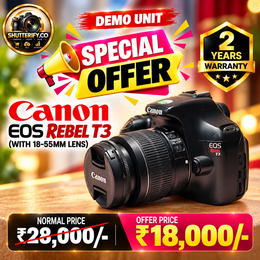 Demo Canon EOS Rebel T3 with 18-55mm f/3.5-5.6 IS II Lens