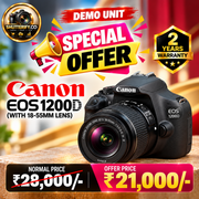 Demo Canon EOS 1200D DSLR Camera with Canon EF-S 18-55mm IS II Lens (SC021)
