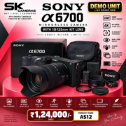 Demo Unit Sony alpha 6700 Mirrorless Camera + FE 18-135mm lens AS12