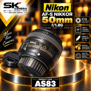 Pre-owned Nikon AF-S 50mm 1:1.8 G Autofocus lens AS83