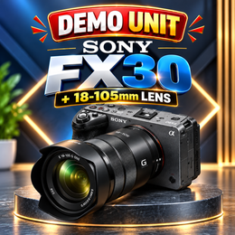 Demo Sony FX30 Cinema line Camera + E PZ 18-105mm G OSS lens(SC093)