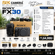 Pre-owned Sony FX30 Cinema line Camera + FE 18-105mm G OSS lens AS06