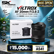 Demo Unit Viltrox AF 20mm F2.8 Z lens AS41