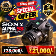 Demo Sony Alpha A58 DSLR Camera with 18-55mm Lens (SC097.)