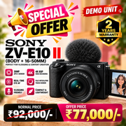 Demo Sony ZV-E10 II Mirrorless Camera with 16-50mm Lens (SC115)