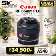 Demo Unit Canon RF 35mm F1.8 Macro IS STM lens AS48