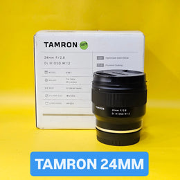 a) Tamron 24mm f/2.8 Di III OSD M1:2 Lens | Full-Frame Wide-Angle Prime for Sony E-Mount