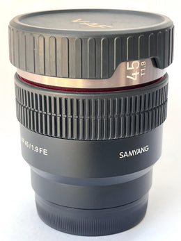 a) Samyang AF 45mm f/1.8 FE Lens | Sony E Mount Full Frame | Fast f/1.8 Aperture | Compact Lightweight Prime Lens | Ideal for Portrait, Street & Everyday Photography | SK1062